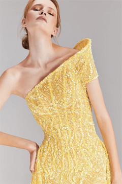 Embroidered Overskirt Gown Embroidered Overskirt Gown