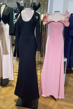 Shoulder Tie Gown