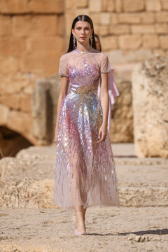 Short Sleeve Beaded Dress Short Sleeve Beaded Dress