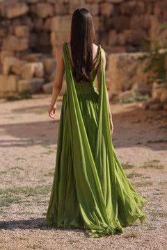 Sleeveless Woven Dress with Shawls Sleeveless Woven Dress with Shawls
