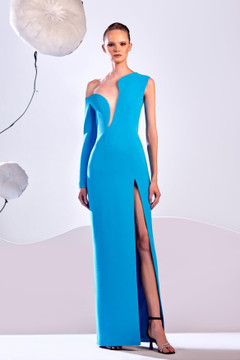 Single Sleeve Asymmetric Dress Single Sleeve Asymmetric Dress