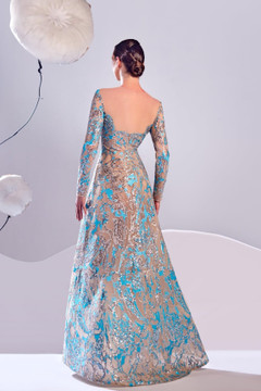 Lace Embroidery Gown