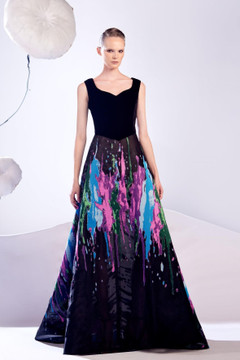 Sleeveless Velvet Gown Sleeveless Velvet Gown