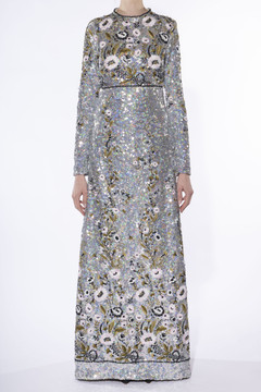 Sequin- Long Sleeve Gown