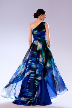One-Shoulder Draping Gown One-Shoulder Draping Gown
