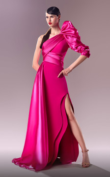 Liquid and Crepe Gown Liquid and Crepe Gown