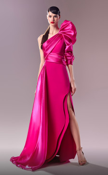 Liquid and Crepe Gown Liquid and Crepe Gown