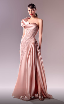 Satin Beaded Gown Satin Beaded Gown