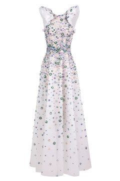 Ruffled Sleeve Gown Ruffled Sleeve Gown