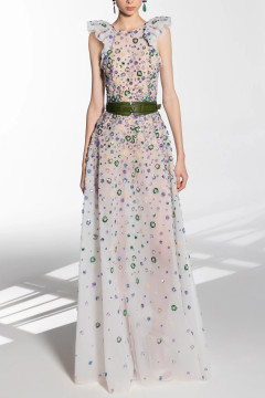 Ruffled Sleeve Gown Ruffled Sleeve Gown