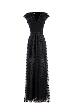 Polka Dot Beaded Gown Polka Dot Beaded Gown
