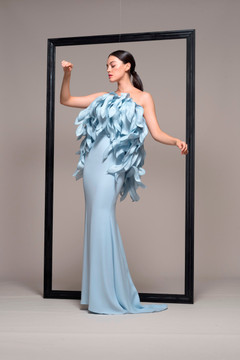 Isabel Sanchis Strapless Illusion Evening Gown 098 Isabel Sanchis Strapless Illusion Evening Gown 098