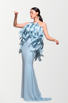 Strapless -Illusion Evening Gown