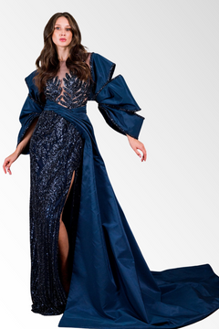 Dramatic Sleeve Gown