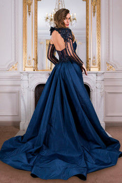 Detailed Shoulder Gown