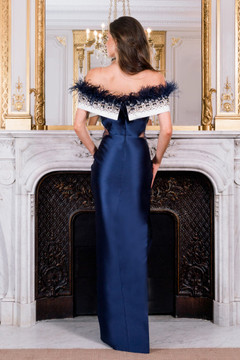 Off-Shoulder Cut-Out Gown Off-Shoulder Cut-Out Gown