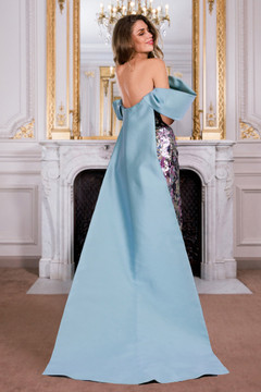 Caped Back Gown Caped Back Gown