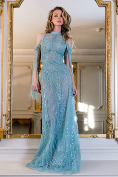 Illusion Sequin Gown Illusion Sequin Gown