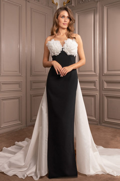 Sleeveless Sweeping Drape Gown Sleeveless Sweeping Drape Gown