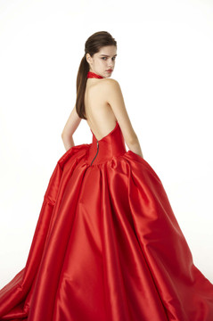 Halter Open Back Gown Halter Open Back Gown