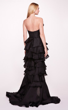 Sleeveless  Ruffled Gown