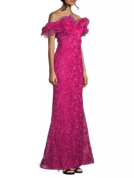 Strapless Embroidered Gown Strapless Embroidered Gown