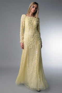 Laser Cut Floral Gown Laser Cut Floral Gown