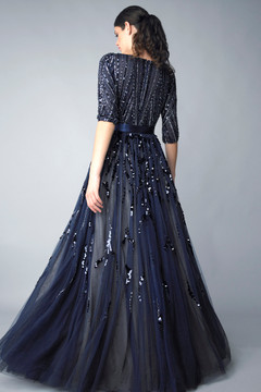 Sequin Detail Ball Gown Sequin Detail Ball Gown