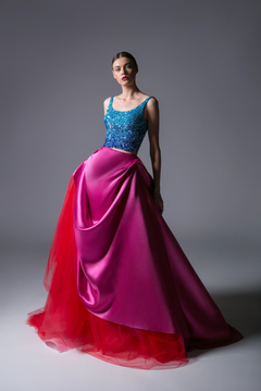 Divina by Edward Arsouni Sleeveless Evening Ball Gown SS 0332