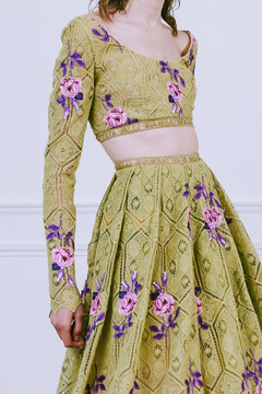 Embroidered- Macramé Top and Skirt Embroidered- Macramé Top and Skirt
