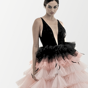 Illusion Neck Ombre Ball Gown Illusion Neck Ombre Ball Gown