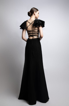Dramatic Cap Sleeve Gown Dramatic Cap Sleeve Gown
