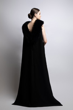 Sleeveless Feather Gown Sleeveless Feather Gown