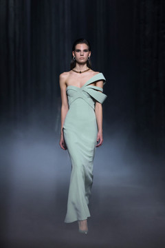 One Shoulder Crêpe Dress One Shoulder Crêpe Dress