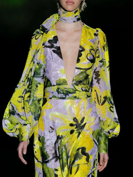 Printed Chiffon Long Dress Printed Chiffon Long Dress