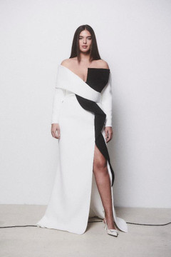Off-Shoulder Long Sleeve Dress Off-Shoulder Long Sleeve Dress
