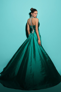 Embroidered Halter HELEN Gown Embroidered Halter HELEN Gown