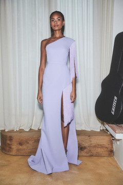 Asymmetrical Neck Gown Asymmetrical Neck Gown