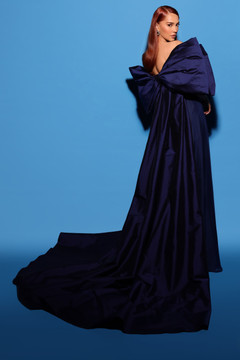 Strapless MACIE Gown with Cape Strapless MACIE Gown with Cape