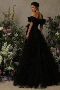 Off-Shoulder Tulle Gown Off-Shoulder Tulle Gown