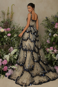 Embroidered Sequin Gown Embroidered Sequin Gown