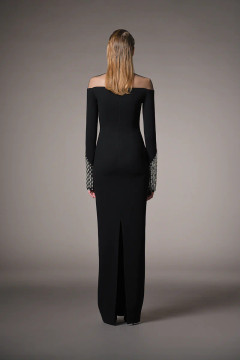 Embellished Crepe Dress Embellished Crepe Dress