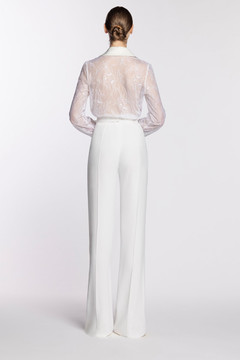 Lace Shirt with Crepe Pants Lace Shirt with Crepe Pants