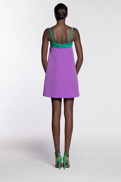 Square Neckline Crepe Dress Square Neckline Crepe Dress