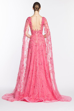 Fully Embroidered Square Neck Gown Fully Embroidered Square Neck Gown