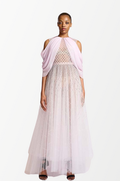 Tulle & Silk Draped Gown Tulle & Silk Draped Gown