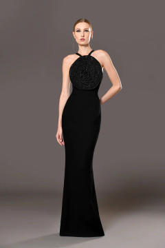 Sleeveless Crystal Flower Dress Sleeveless Crystal Flower Dress