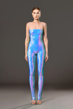 Sleeveless Sequined Jumpsuit Sleeveless Sequined Jumpsuit