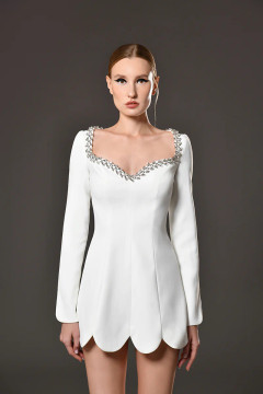 Long Sleeve Petal Mini Dress Long Sleeve Petal Mini Dress