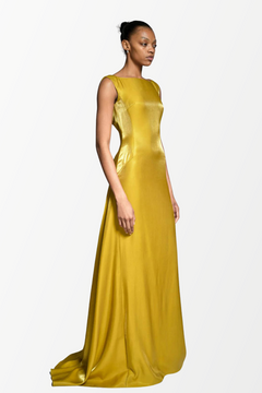 Metal Twill Evening Gown Metal Twill Evening Gown
